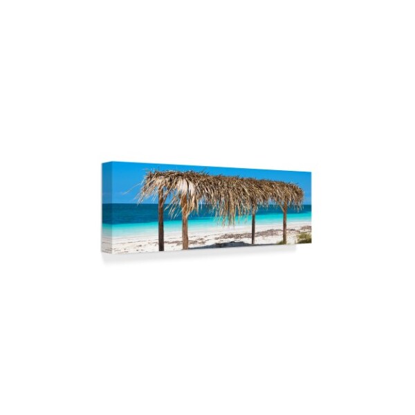 Philippe Hugonnard 'Beach Hut' Canvas Art,8x24